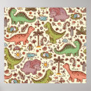 Search for dinosaur cartoon posters Pattern