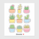 Search for kawaii cactus stickers Green