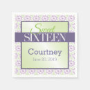 Search for sweet 16 napkins Girly