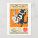 Search for vintage cat art postcards The black cat