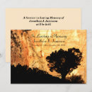 Search for tree memorial service invitations In loving memory
