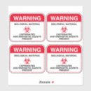 Search for biohazard warning stickers Danger