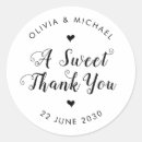 Search for black thank you wedding stickers Rustic