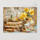 Search for stack of books postcards Floral
