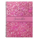 Search for hot pink glitter notebooks Modern