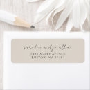 Search for anniversary return address labels Modern minimalist