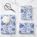 Search for blue toile wrapping paper Trendy