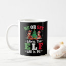 Search for what the elf mugs Santa