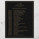 Search for black gold wedding programmes Elegant