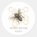 Search for gold bee stickers Beekeeper
