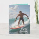 Search for surfer birthday cards Seashore