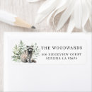 Search for raccoon return address labels Rustic