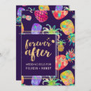 Search for purple pineapple invitations Watercolor