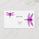 Search for dragonfly business cards Girly