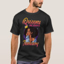 Search for queens are born in january tshirts Black