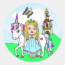 Search for fairy tale princess stickers Unicorn