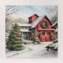 Search for winter barn puzzles Red