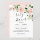 Search for peach and pink baby shower invitations Floral