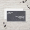 Search for school principal business cards Blackboard