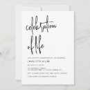 Search for simple celebration life invitations Script