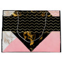Search for black and pink stripes gift bags Gold
