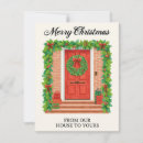 Search for red door christmas cards Wreath