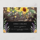 Search for sunflower 50th birthday invitations Wood