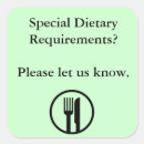 Search for dietary stickers Allergy