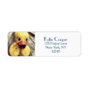 Search for bath return address labels Rubber ducky