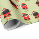 Search for elves wrapping paper Santa claus