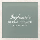 Search for bridal shower coasters Sage green