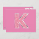 Search for the letter k postcards For her