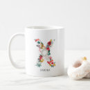 Search for letter x coffee mugs Floral