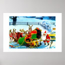 Search for vintage santa sleigh posters Festive