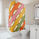 Search for 1960s pattern shower curtains Orange