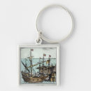 Search for treasure square key rings Ocean