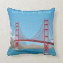 Search for landmarks cushions Golden gate bridge
