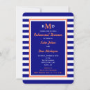 Search for nautical rehearsal dinner invitations Striped