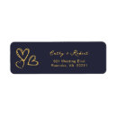Search for wedding heart return address labels Handwritten