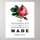 Search for fearfully and wonderfully made posters Bible verse