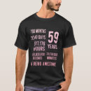 Search for funny 59th birthday tshirts Old