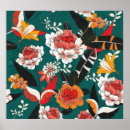 Search for white floral pattern posters Summer