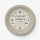 Search for adventure awaits paper plates Woodland