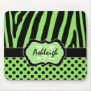 Search for white zebra stripes mousepads Black