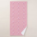 Search for cute pig bath towels Pink