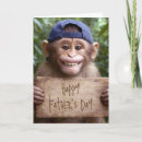 Search for monkey fathers day cards For him