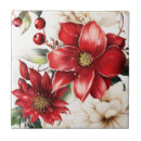Search for red flower tiles Decorative