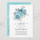 Search for aqua and silver wedding invitations Chic