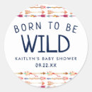 Search for tribal baby shower stickers Wild one