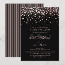 Search for rose gold and black invitations Formal